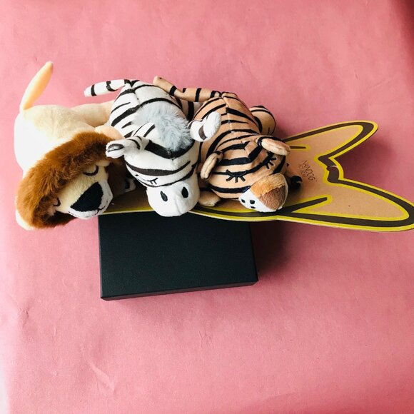 Dog NANDOG PET GEAR Mini Plush  Set of 3 Squeaky Stuffed Dog Pet Toy Lion Etc. - Picture 3 of 7